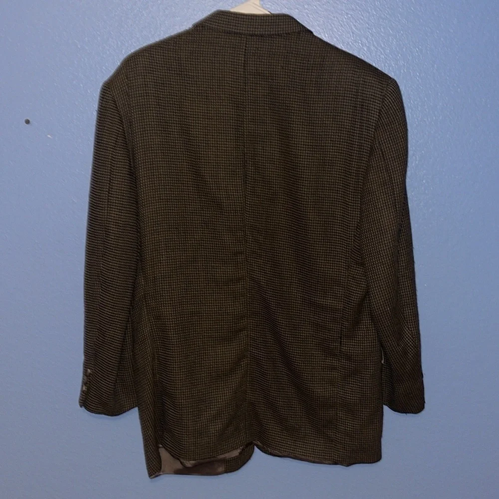 Vintage Givenchy Blazer Mens 44R Brown Wool 3 Button Sport Coat Jacket. K